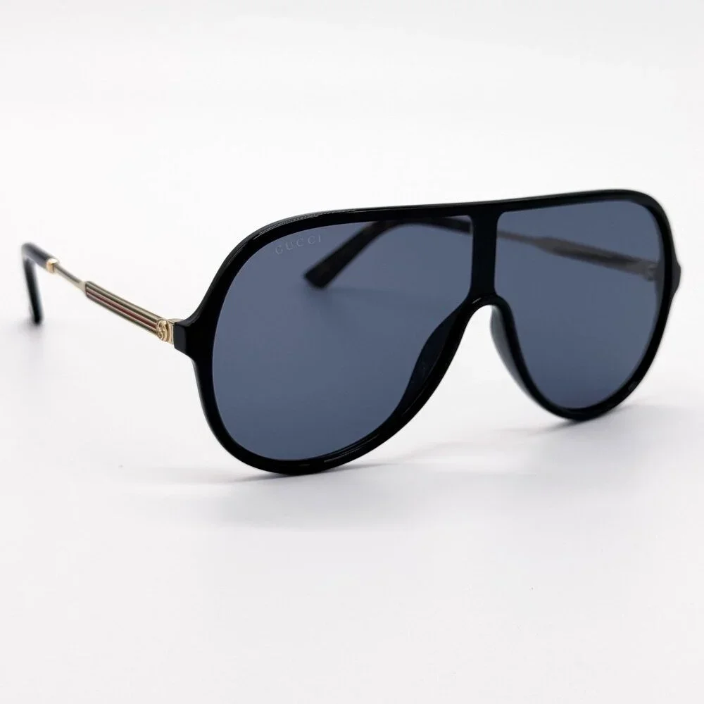 NEW GUCCI GG0199S 001 SUNGLASSES MEN BLACK/GRAY EYEWEAR